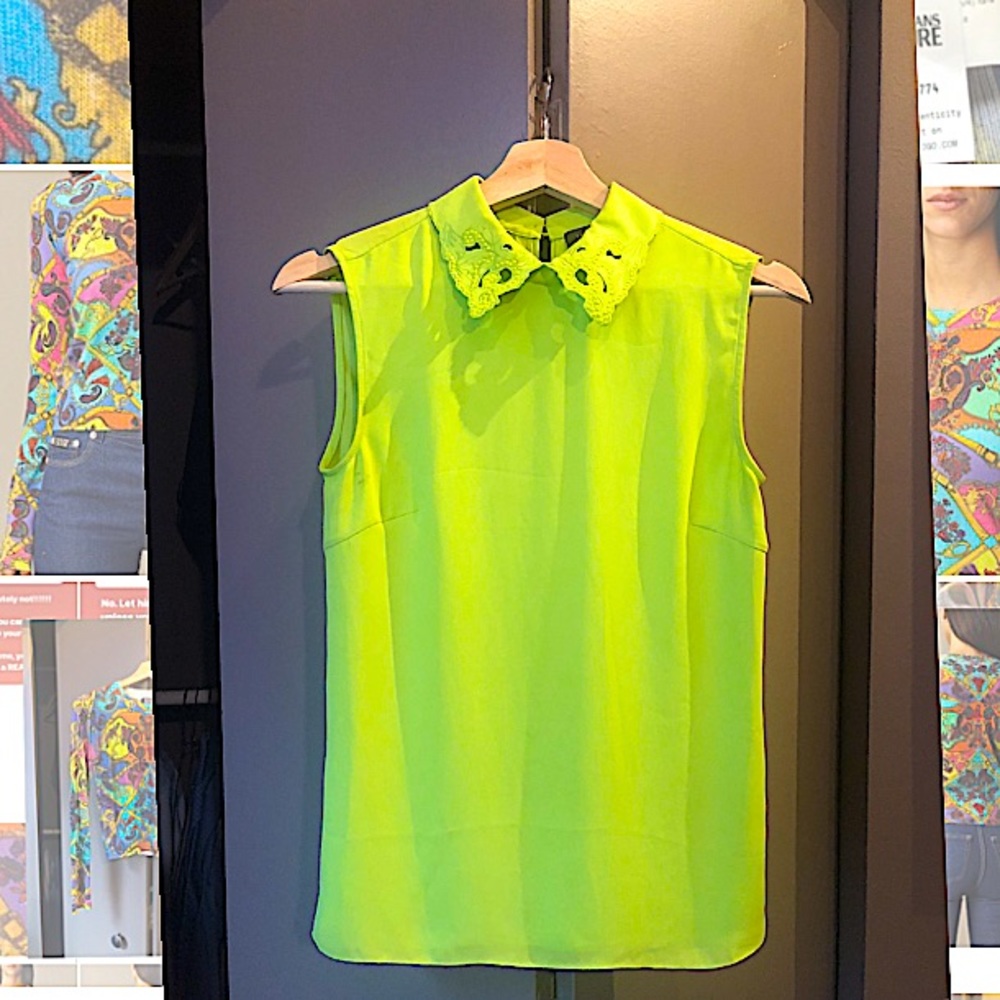 NWOT Ted Baker lime green blouse Ted 0